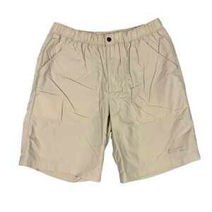 Gander Mountain Guide Series Womens Tan Nylon Hiking Shorts Elastic Waist Size M